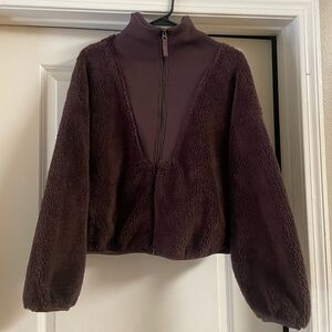 All in Motion Dark Brown Teddy Jacket